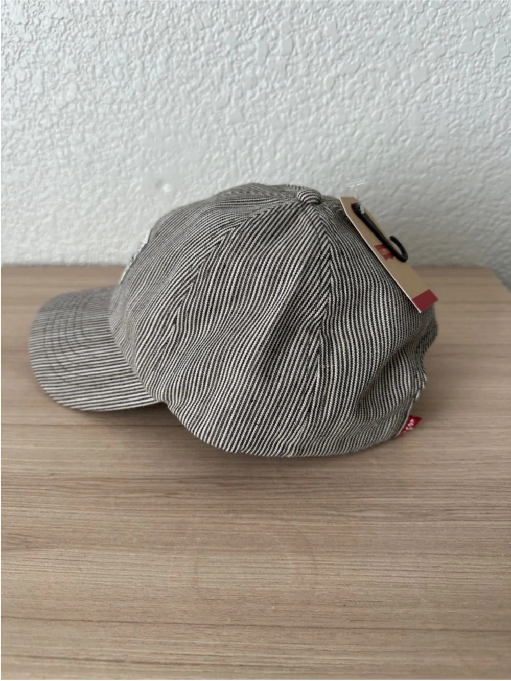 Levi's Grey Baseball Hat with Front Patch adjustable